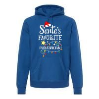 SantaS Favorite Pediatrician Christmas Paediatrician Doctor Gift Premium Hoodie