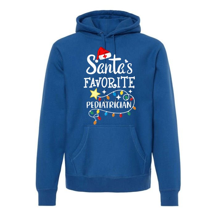 SantaS Favorite Pediatrician Christmas Paediatrician Doctor Gift Premium Hoodie