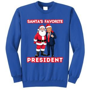 Santa Favorite President Funny Christmas Trump Meaningful Gift Sweatshirt