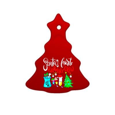 Santas Favorite Pharmacy Crew Xmas Funny Christmas Meaningful Gift Ceramic Tree Ornament