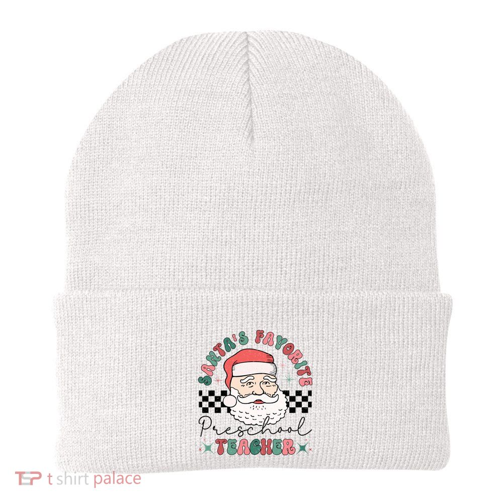SantaS Favorite Preschool Teacher Knit Cap Winter Beanie
