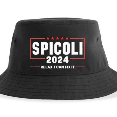 Spicoli For President Relax I Can Fix It 2024 Funny Election Sustainable Bucket Hat