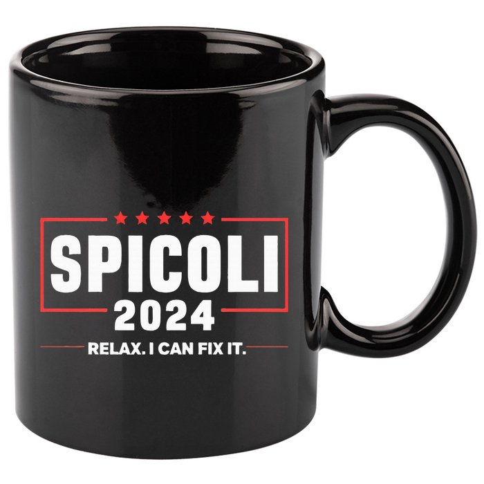 Spicoli For President Relax I Can Fix It 2024 Funny Election 11oz C Handle Ceramic Mug