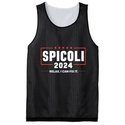 Spicoli For President Relax I Can Fix It 2024 Funny Election Mesh Reversible Basketball Jersey Tank