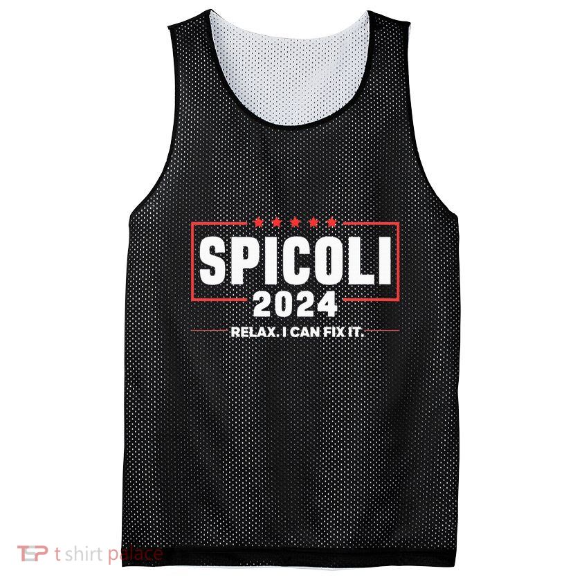 Spicoli For President Relax I Can Fix It 2024 Funny Election Mesh Reversible Basketball Jersey Tank
