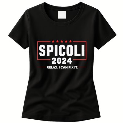 Spicoli For President Relax I Can Fix It 2024 Funny Election Womens T-Shirt