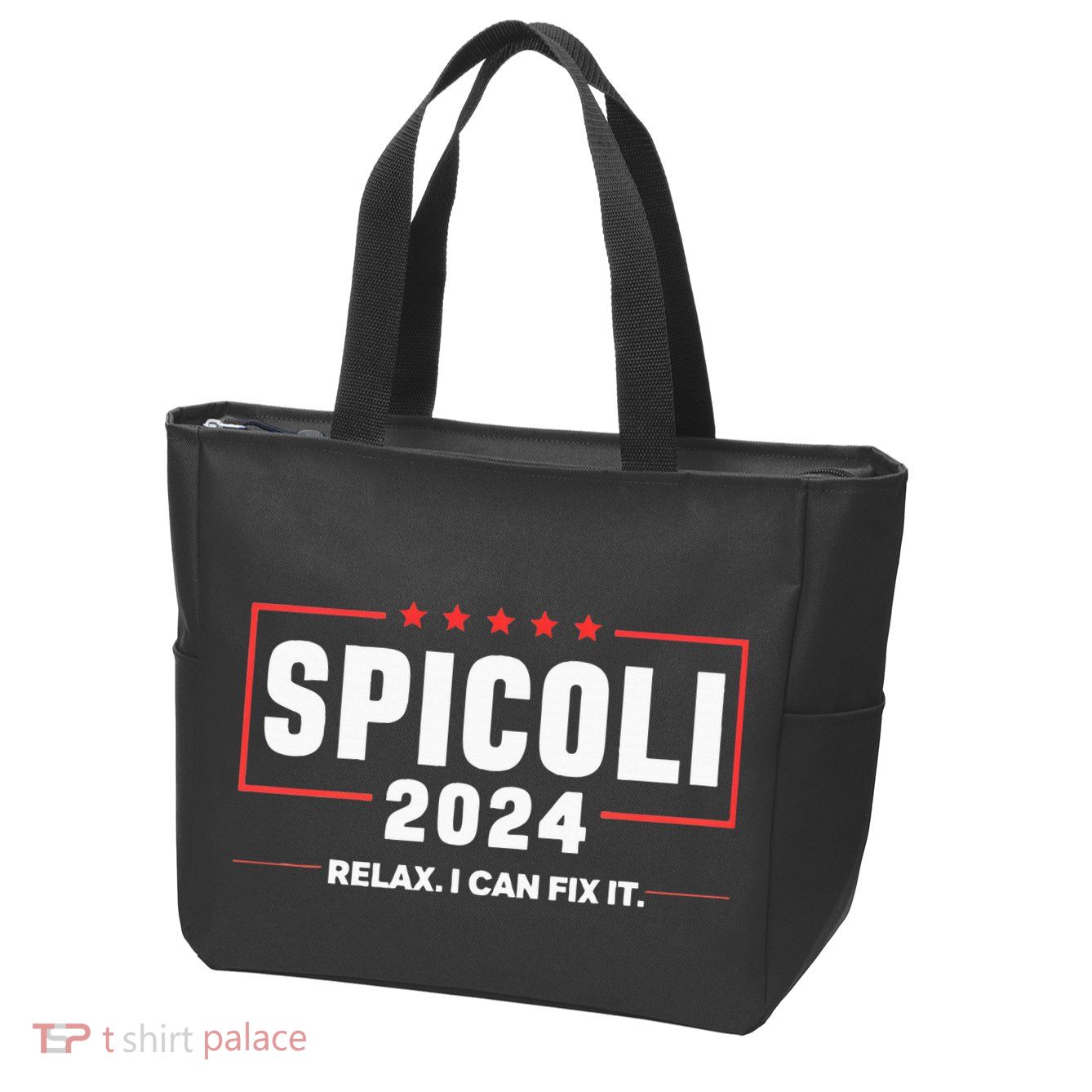 Spicoli For President Relax I Can Fix It 2024 Funny Election Zip Tote Bag