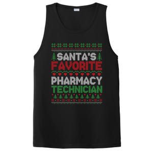 SantaS Favorite Pharmacy Technician Ugly Christmas Sweater Cute Gift PosiCharge Competitor Tank