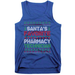 SantaS Favorite Pharmacy Technician Ugly Christmas Sweater Cute Gift Tank Top