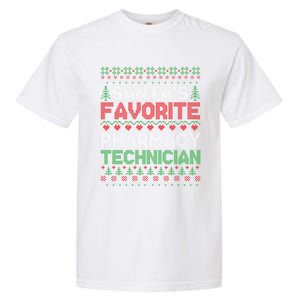 SantaS Favorite Pharmacy Technician Ugly Christmas Sweater Cute Gift Garment-Dyed Heavyweight T-Shirt