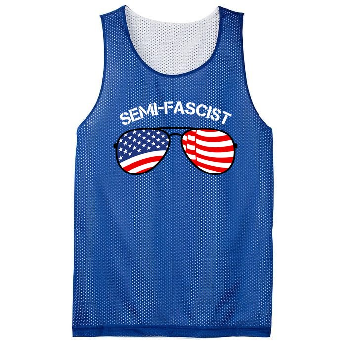 SemiFascist Funny Political Humor Biden Quotes Mesh Reversible Basketball Jersey Tank