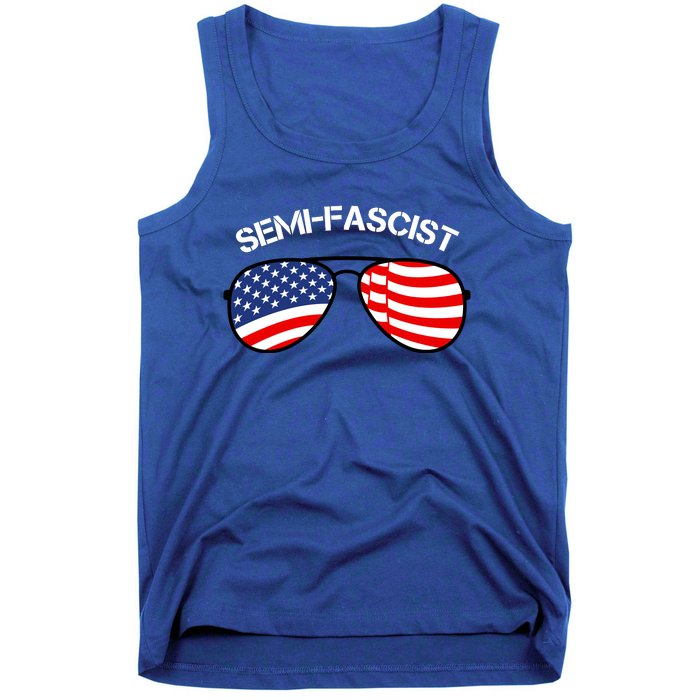 SemiFascist Funny Political Humor Biden Quotes Tank Top