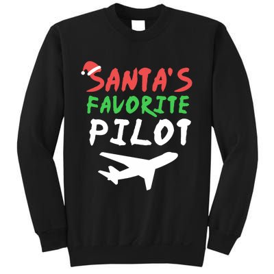 Santas Favorite Pilot Funny Christmas Santa Xmas Airline Sweatshirt