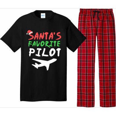 Santas Favorite Pilot Funny Christmas Santa Xmas Airline Pajama Set