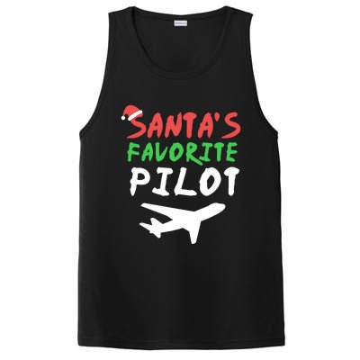 Santas Favorite Pilot Funny Christmas Santa Xmas Airline PosiCharge Competitor Tank