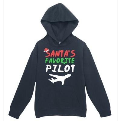 Santas Favorite Pilot Funny Christmas Santa Xmas Airline Urban Pullover Hoodie