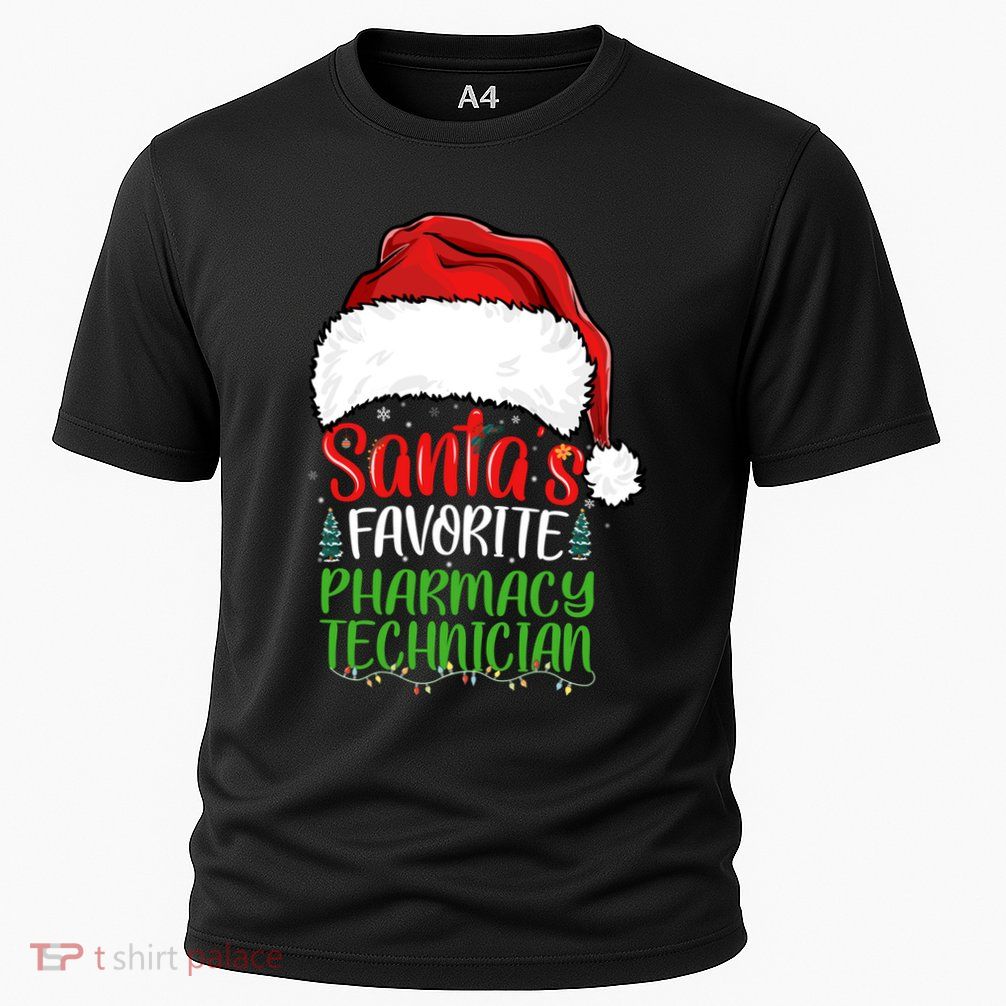 SantaS Favorite Pharmacy Technician Funny Christmas Great Gift Performance Shirt