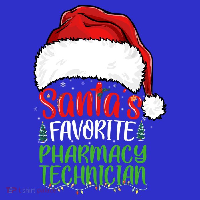 SantaS Favorite Pharmacy Technician Funny Christmas Great Gift Tall T-Shirt