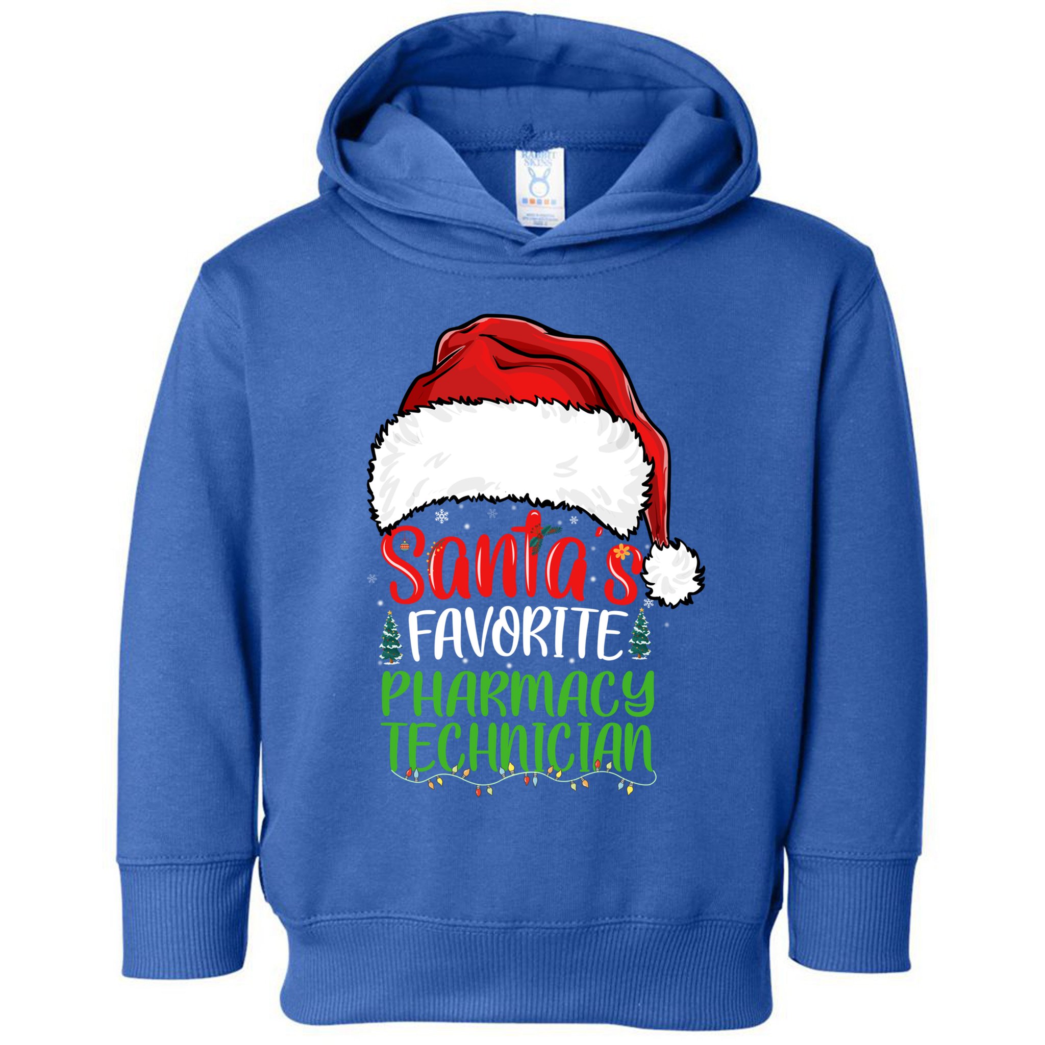 SantaS Favorite Pharmacy Technician Funny Christmas Great Gift Toddler Hoodie
