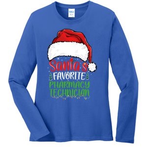 SantaS Favorite Pharmacy Technician Funny Christmas Great Gift Ladies Long Sleeve Shirt