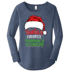 SantaS Favorite Pharmacy Technician Funny Christmas Great Gift Women's Perfect Tri Tunic Long Sleeve Shirt