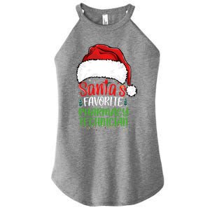 SantaS Favorite Pharmacy Technician Funny Christmas Great Gift Women's Perfect Tri Rocker Tank