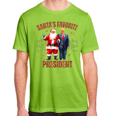 SantaS Favorite President Christmas Funny Trump Xmas Pajama Adult ChromaSoft Performance T-Shirt