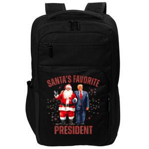 SantaS Favorite President Christmas Funny Trump Xmas Pajama Impact Tech Backpack