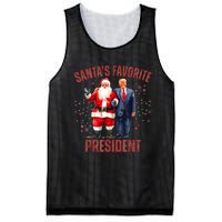 SantaS Favorite President Christmas Funny Trump Xmas Pajama Mesh Reversible Basketball Jersey Tank