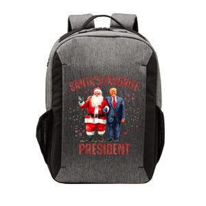 SantaS Favorite President Christmas Funny Trump Xmas Pajama Vector Backpack