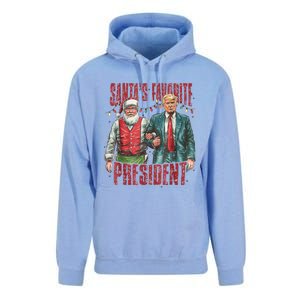 Santas Favorite President Trump Ill Be Home For Christmas Unisex Surf Hoodie