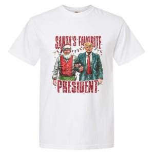 Santas Favorite President Trump Ill Be Home For Christmas Garment-Dyed Heavyweight T-Shirt