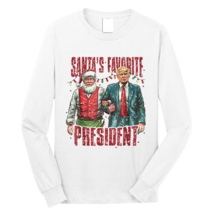 Santas Favorite President Trump Ill Be Home For Christmas Long Sleeve Shirt