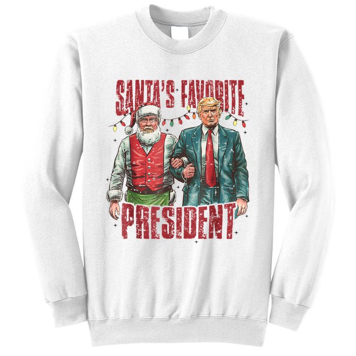 Santas Favorite President Trump Ill Be Home For Christmas Sweatshirt