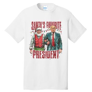 Santas Favorite President Trump Ill Be Home For Christmas Tall T-Shirt