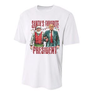 Santas Favorite President Trump Ill Be Home For Christmas Performance Sprint T-Shirt