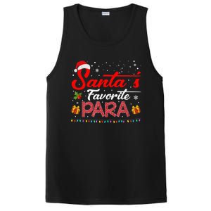 Santa's Favorite Para Christmas Paraprofessional Teacher PosiCharge Competitor Tank