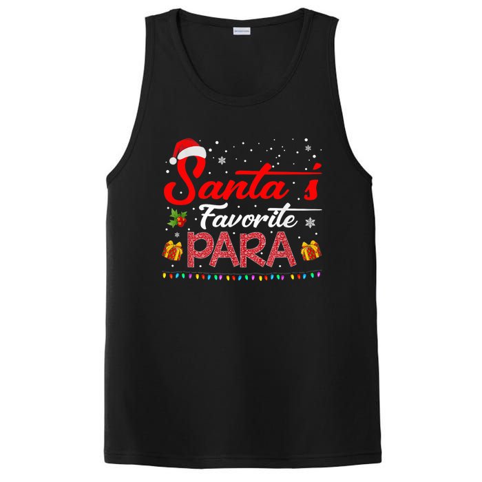 Santa's Favorite Para Christmas Paraprofessional Teacher PosiCharge Competitor Tank