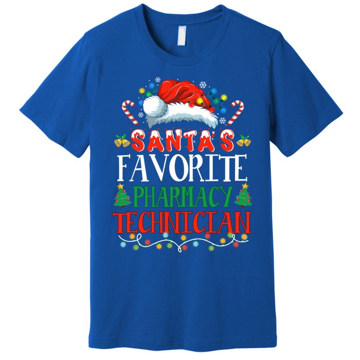 SantaS Favorite Pharmacy Technician Christmas Funny Idea Gift Premium T-Shirt