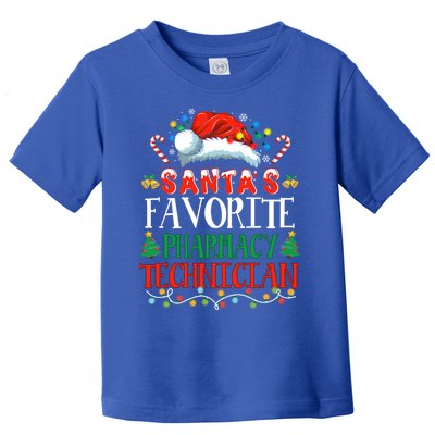 SantaS Favorite Pharmacy Technician Christmas Funny Idea Gift Toddler T-Shirt