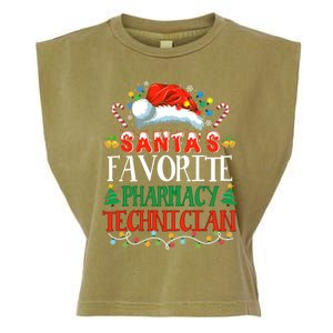 SantaS Favorite Pharmacy Technician Christmas Funny Idea Gift Garment-Dyed Women's Muscle Tee