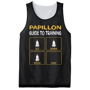 S Funny Papillon Guide To Training Dog Obedience Trainer Vneck Mesh Reversible Basketball Jersey Tank