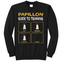 S Funny Papillon Guide To Training Dog Obedience Trainer Vneck Tall Sweatshirt