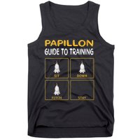 S Funny Papillon Guide To Training Dog Obedience Trainer Vneck Tank Top