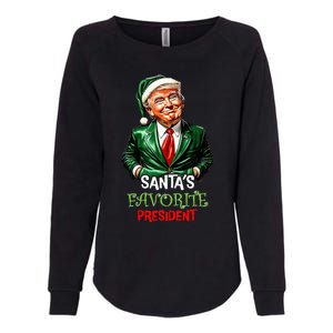 Santas Favorite President Santa Trump 2024 Christmas Womens California Wash Sweatshirt