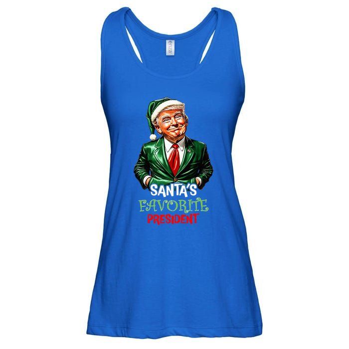 Santas Favorite President Santa Trump 2024 Christmas Ladies Essential Flowy Tank