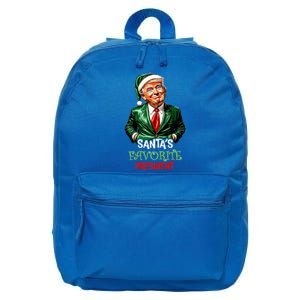 Santas Favorite President Santa Trump 2024 Christmas 16 in Basic Backpack