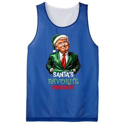 Santas Favorite President Santa Trump 2024 Christmas Mesh Reversible Basketball Jersey Tank