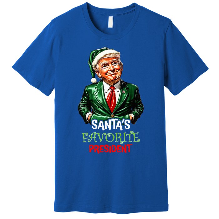 Santas Favorite President Santa Trump 2024 Christmas Premium T-Shirt