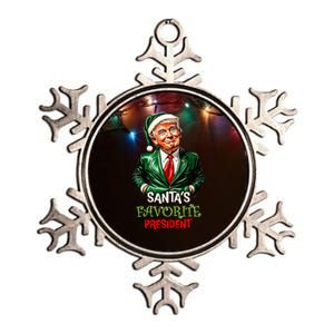 Santas Favorite President Santa Trump 2024 Christmas Metallic Star Ornament